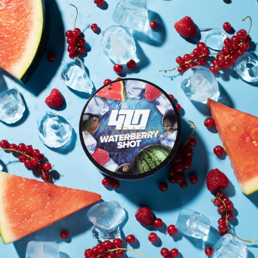 Табак для кальяна 420 Waterberry Shot (Смородина, малина, арбуз) 250 гр